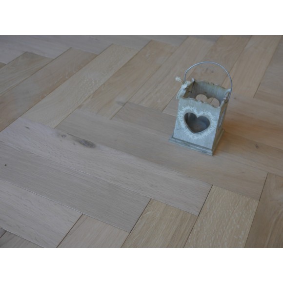 Engineered Oak Herringbone 14/3x90x450 Unfinished DIY box (4 Sides Beveled)