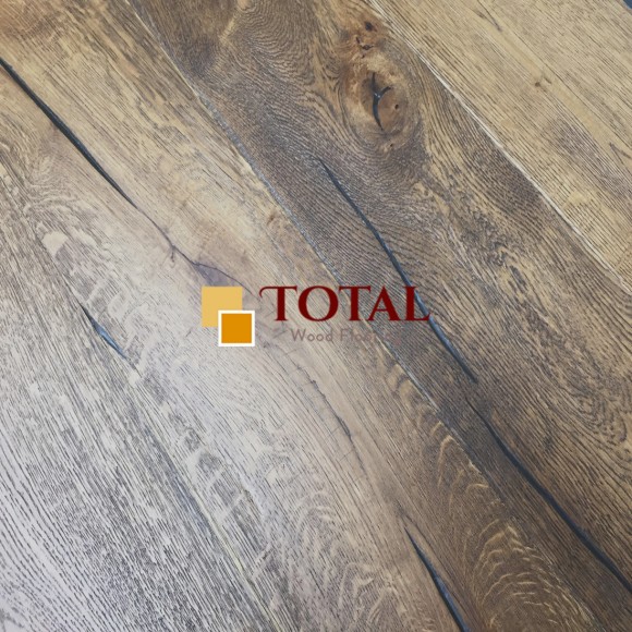 Engineered Oak Distressed Brushed surfaced Light Brown Hard Wax Oil 20/6x220x2200 